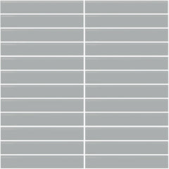 Daltile Color Wheel Mosaic 1'' x 6'' Straight 12'' x 10'' Glossy Desert Gray
