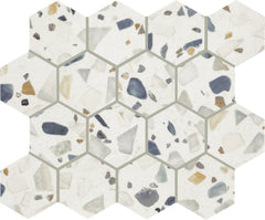 Marazzi Curation 3" Mosaic Hexagon 15" x 12" Shore