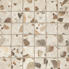 Marazzi Curation 2" x 2" Mosaic Straight Joint 12" x 12" Stucco