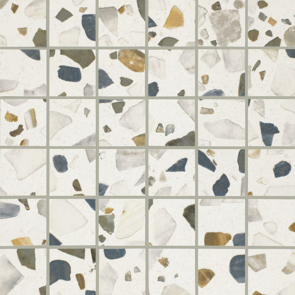 Marazzi Curation 2" x 2" Mosaic Straight Joint 12" x 12" Shore