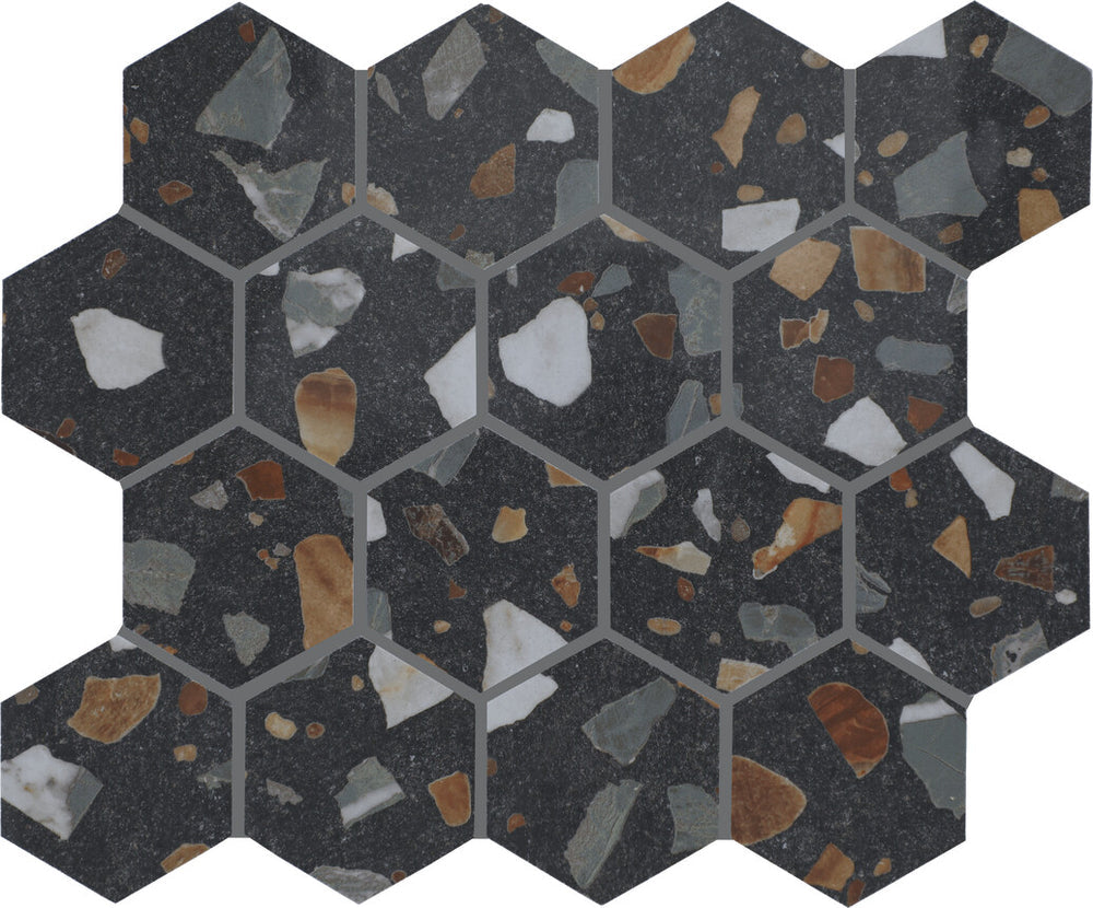 Marazzi Curation 3" Mosaic Hexagon 15" x 12" Current