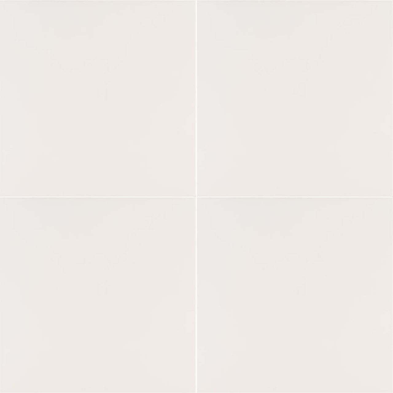 MS International Adella 18" x 18" Matte White