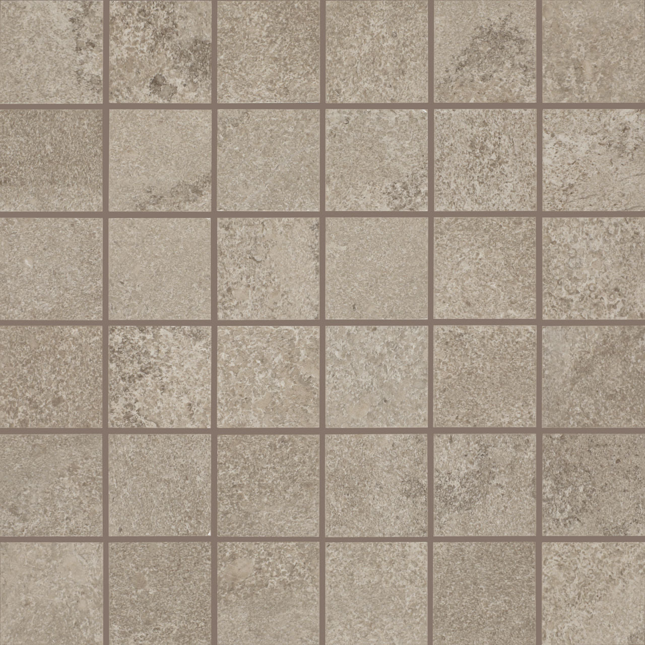 Daltile Haddonstone 2" x 2" Straight Joint Stepwise Mosaic 12" x 12" Matte Atlas