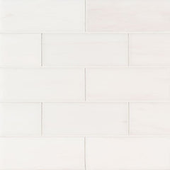 MS International Natural Stone Marble 3" x 6" Bianco Dolomite