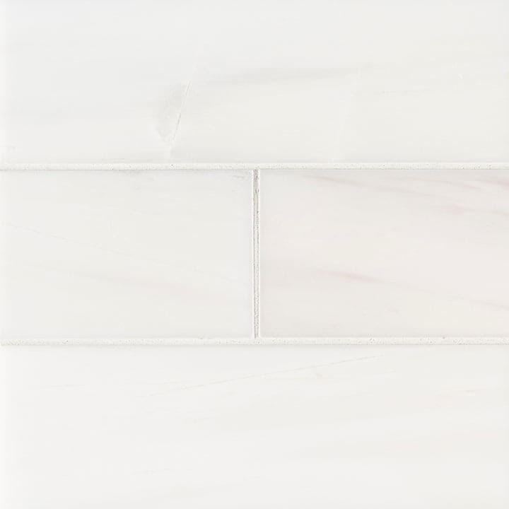 MS International Natural Stone Marble 4" x 12" Polished Bianco Dolomite