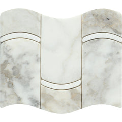 Emser Calacata 9" x 12" Cupula Mosaic Honed Giallo 