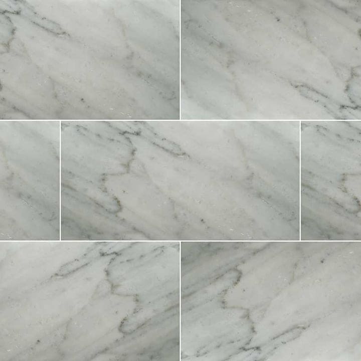 MS International Natural Stone Marble 12" x 24" Honed Carrara White