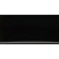 Emser Catch 3" x 6" Bullnose Glossy Black 