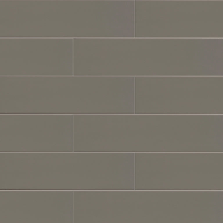 Emser Catch 3" x 12" Bullnose Glossy Taupe 