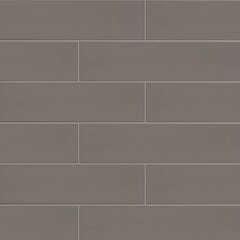 Emser Catch 3" x 12" Bullnose Glossy Taupe 