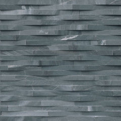MS International Rockmount 6" x 18" 3D Wave Ledger Corner Cosmic Black