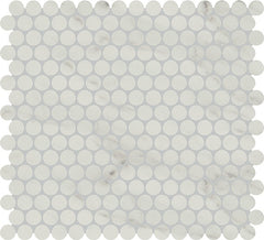 American Olean Clarasea 13" X 11" Penny Round Mosaic Majestic