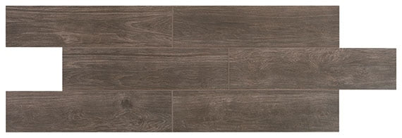 Daltile Willow Bend 6" x 24" Matte Smoky Brown