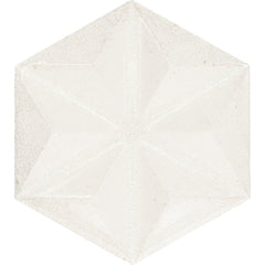 Daltile Stare Fyre 7" X 7" Hexagon Pixie White