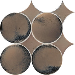 Daltile Stare Fyre 6" Spike/Circle Platinum Gray