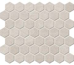 American Olean Primstone 1.5"  Hexagon Mosaic Buff