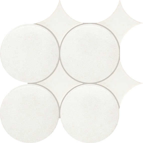 Daltile Stare Fyre 6" Spike/Circle Pixie White
