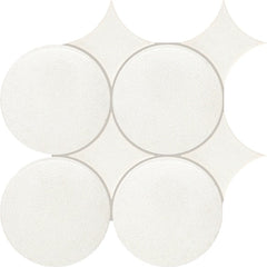 Daltile Stare Fyre 6" Spike/Circle Pixie White