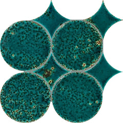 Daltile Stare Fyre 6" Spike/Circle Emerald Green