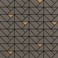Daltile Stare Eclettica 16" X 16" Straight Joint Mosaic Taupe