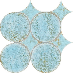 Daltile Stare Fyre 6" Spike/Circle Heavenly Blue