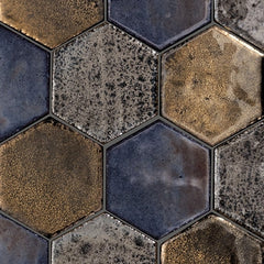 Daltile Stare Empyrean 2" Hexagon Bright Blend