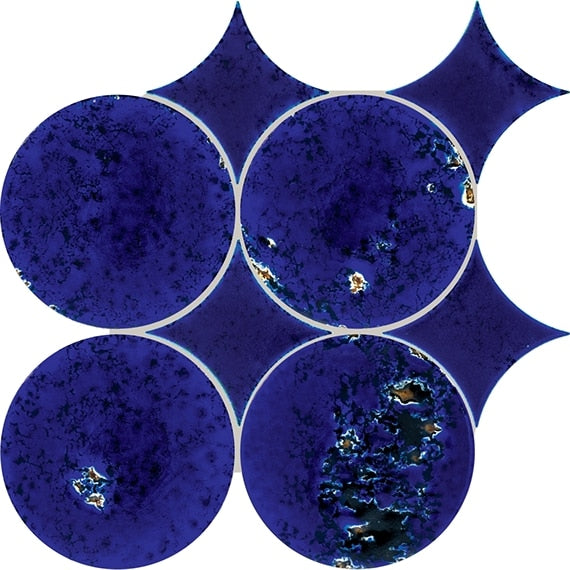 Daltile Stare Fyre 6" Spike/Circle Midnight Blue