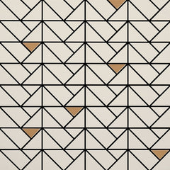 Daltile Stare Eclettica 16" X 16" Straight Joint Mosaic Cream
