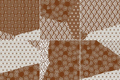 Daltile Stare Kintsugi 8" X 8" Glossy Mix Rust Japan