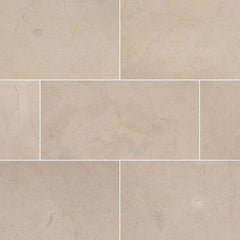 MS International Natural Stone Marble 12" x 24" Honed Crema Marfil Select