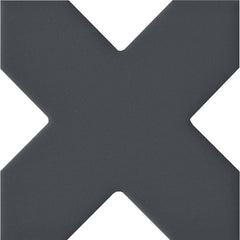 Emser Eclissi 5" x 5" Cross Matte Jet