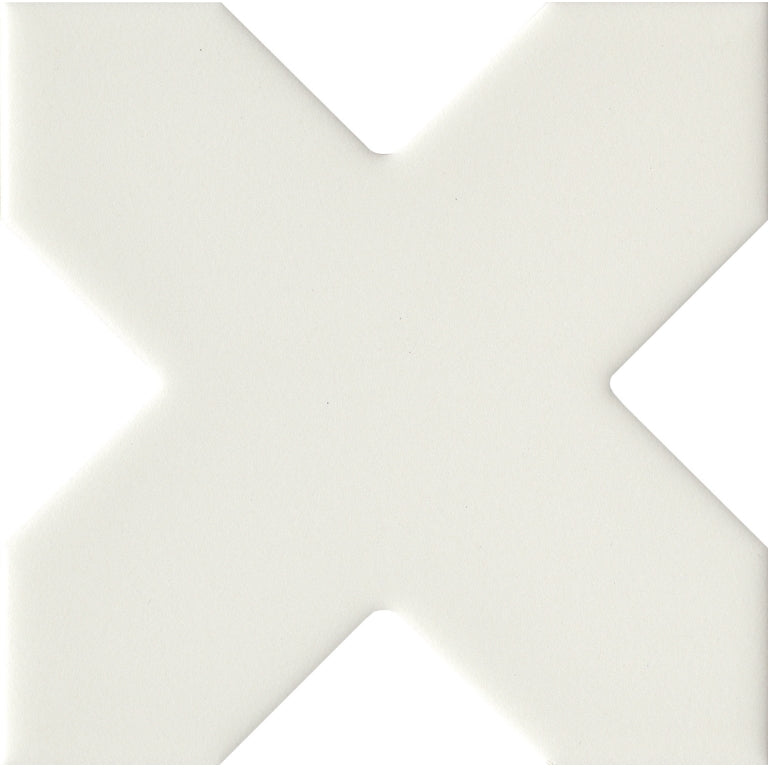 Emser Eclissi 5" x 5" Cross Matte White