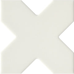 Emser Eclissi 5" x 5" Cross Matte White