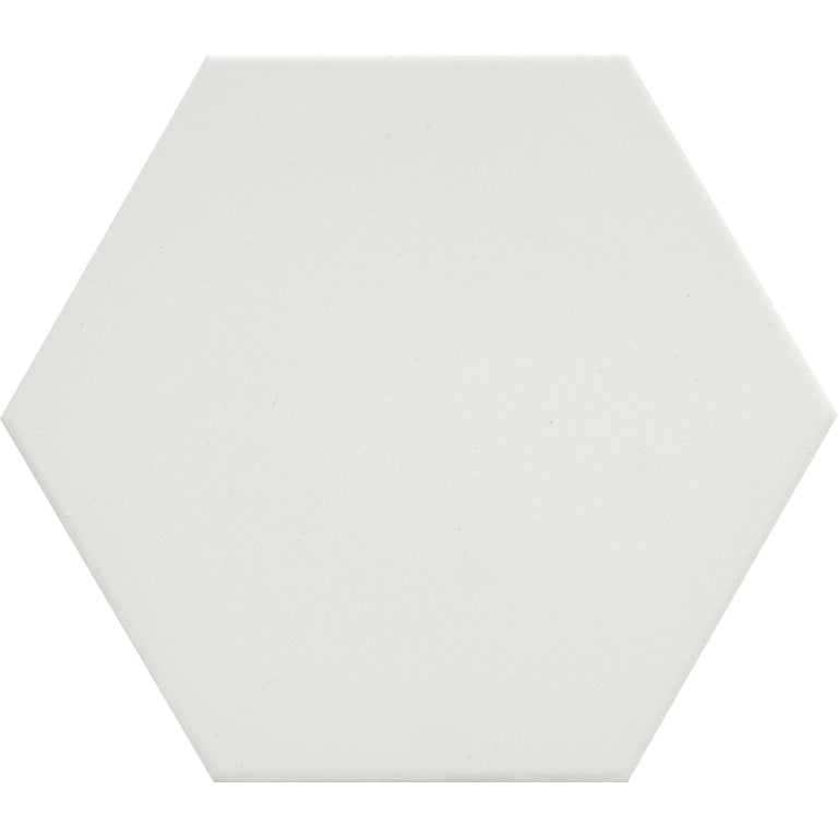 Emser Eclissi 8" x 9" Hexagon Matte White