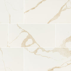 MS International Eden 4" x 24" Bullnose Matte Calacatta