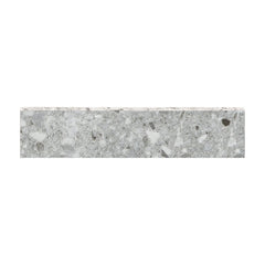Emser Fragmento 3" x 12" Large Bullnose Matte Silvr
