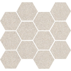 Emser Fragmento 10" x 12" Hexagon Mosaic 3" Matte Sm Pearl