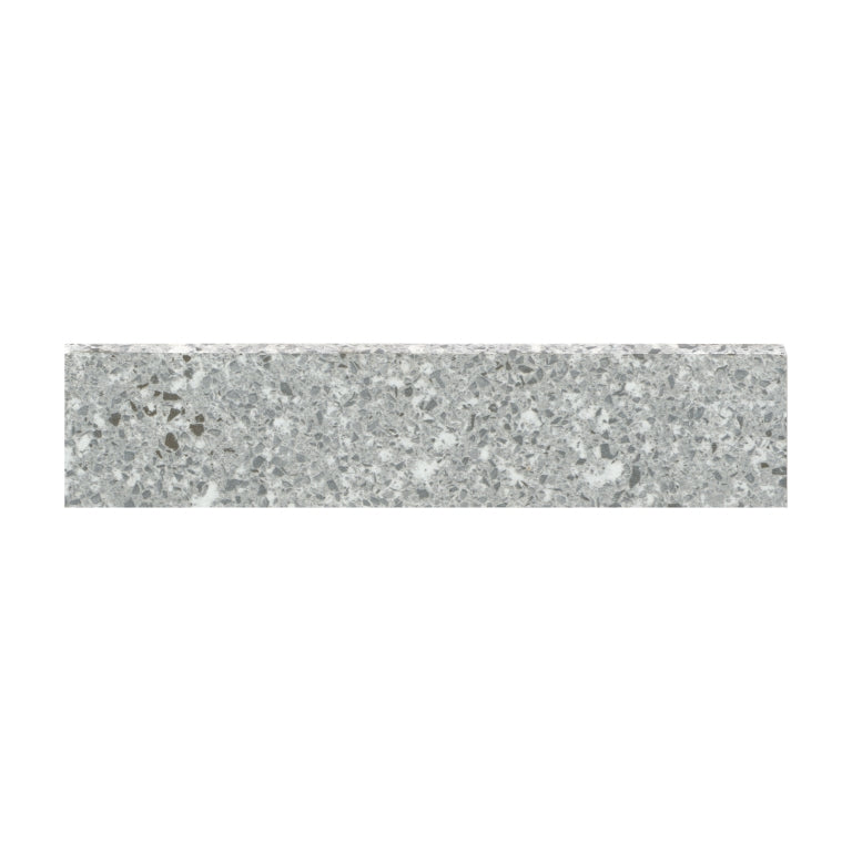 Emser Fragmento 3" x 12" Small Bullnose Matte Silvr