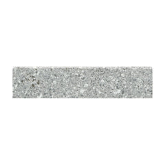 Emser Fragmento 3" x 12" Small Bullnose Matte Silvr