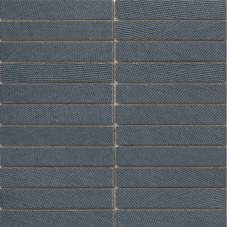 Emser Genesis 1" x 6" Stacked Mosaic 12" x 12" Matte  Denim