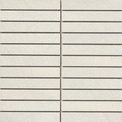 Emser Genesis 1" x 6" Stacked Mosaic 12" x 12" Matte  Ivory