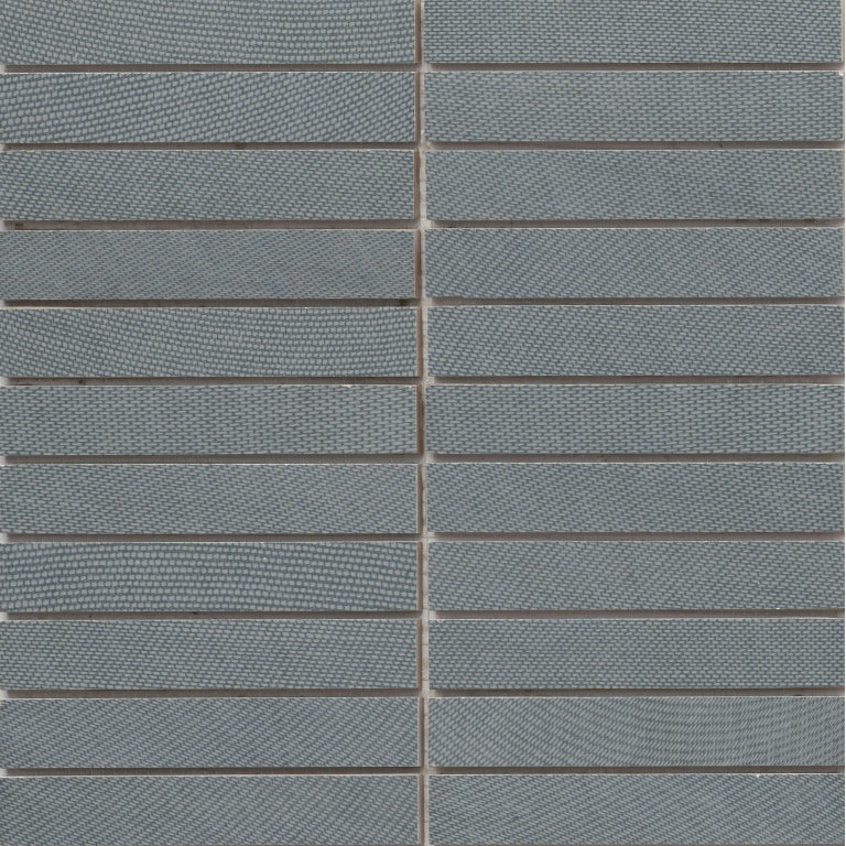 Emser Genesis 1" x 6" Stacked Mosaic 12" x 12" Matte  Ocean