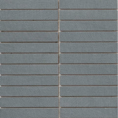 Emser Genesis 1" x 6" Stacked Mosaic 12" x 12" Matte  Ocean