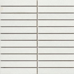 Emser Genesis 1" x 6" Stacked Mosaic 12" x 12" Matte  White