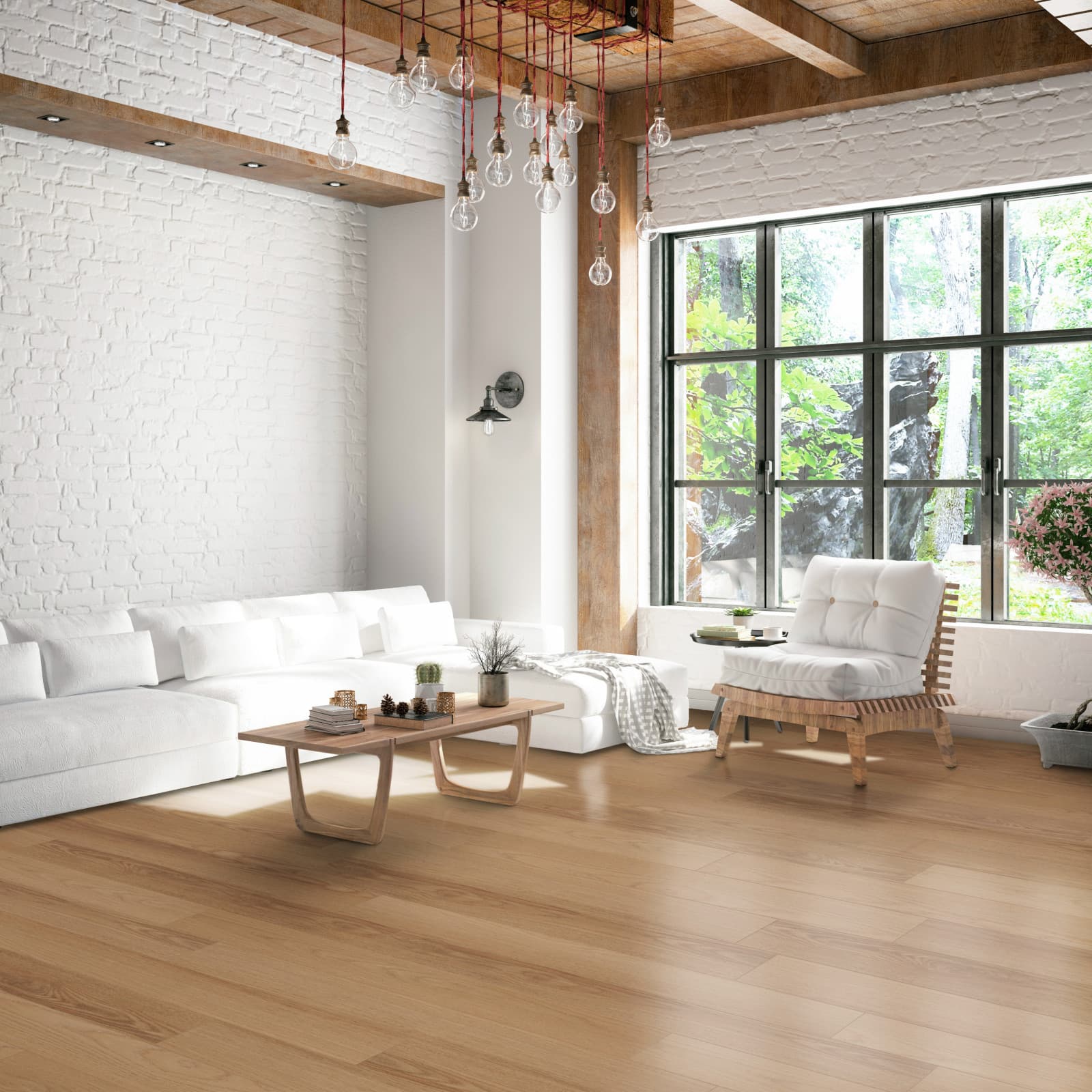 Cali Floors Trestles 7" x 48" Honey Beam