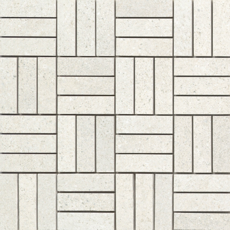 Emser Lunara 1" x 3" Hatch Mosaic 12" x 12" Honed  Alcor