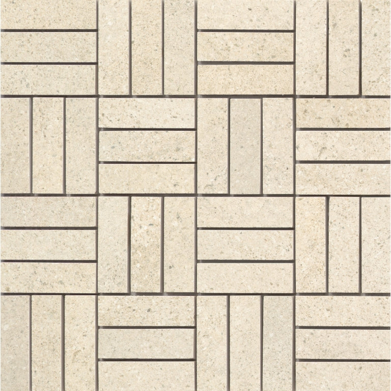 Emser Lunara 1" x 3" Hatch Mosaic 12" x 12" Honed  Mira