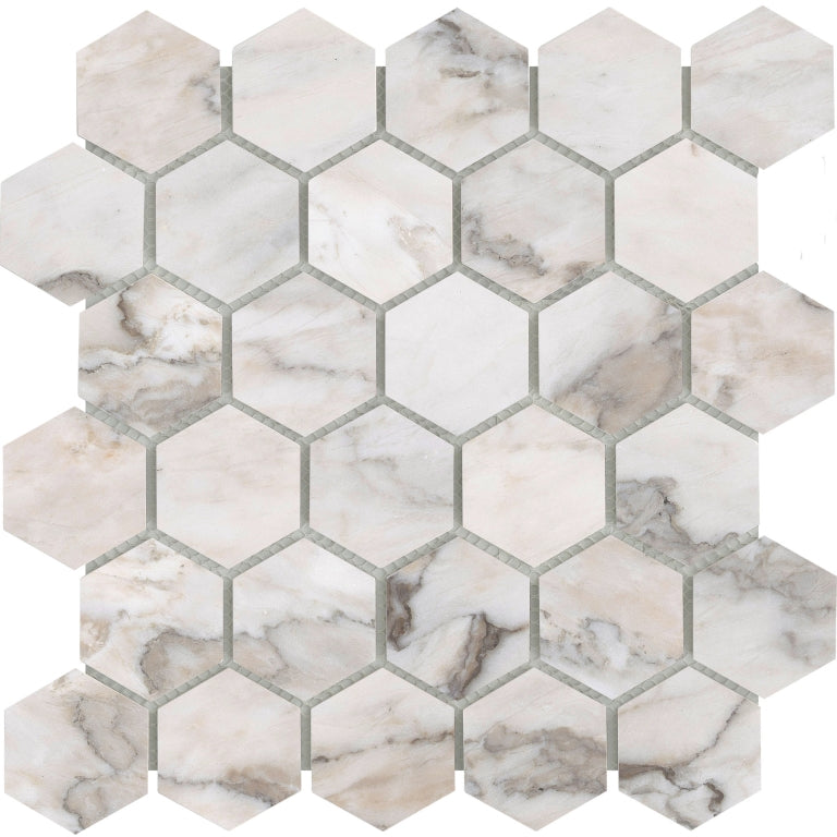 Emser Lenza 2" x 2" Hexagon Mosaic 12" x 12" Honed  Fiore 