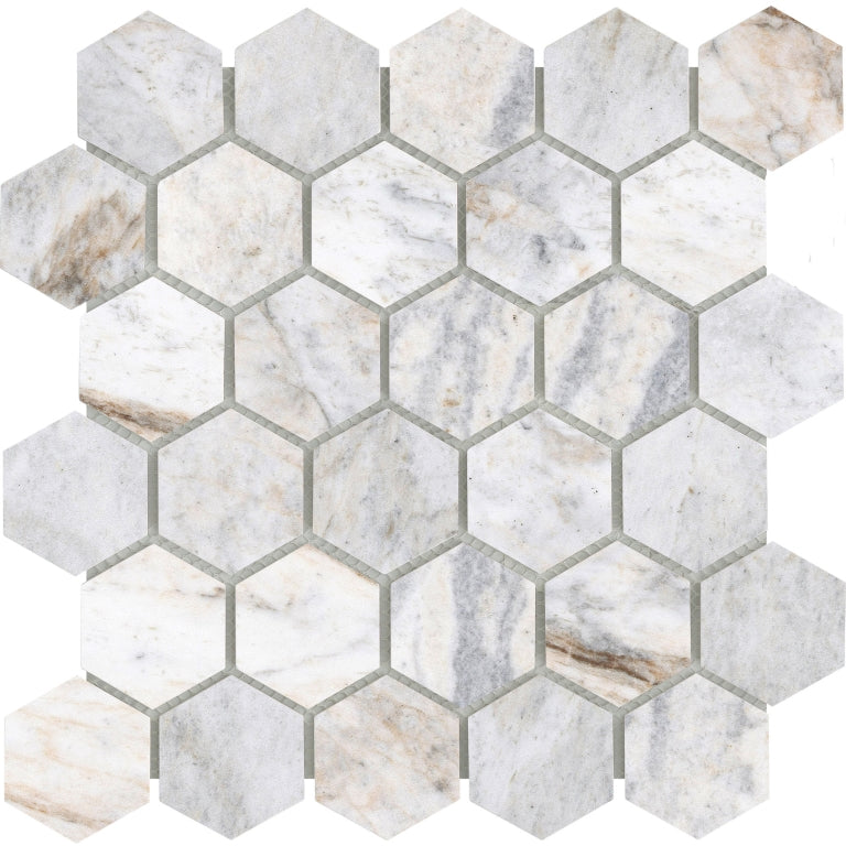 Emser Valsecca 2" x 2" Mosaic 12" x 12" Honed White 
