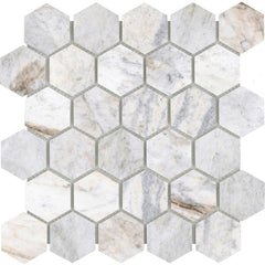 Emser Valsecca 2" x 2" Mosaic 12" x 12" Honed White 